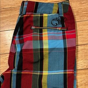 O'Neill Eclectic Grandpa Multicolor Plaid Preppy Board Shorts Men’s 30